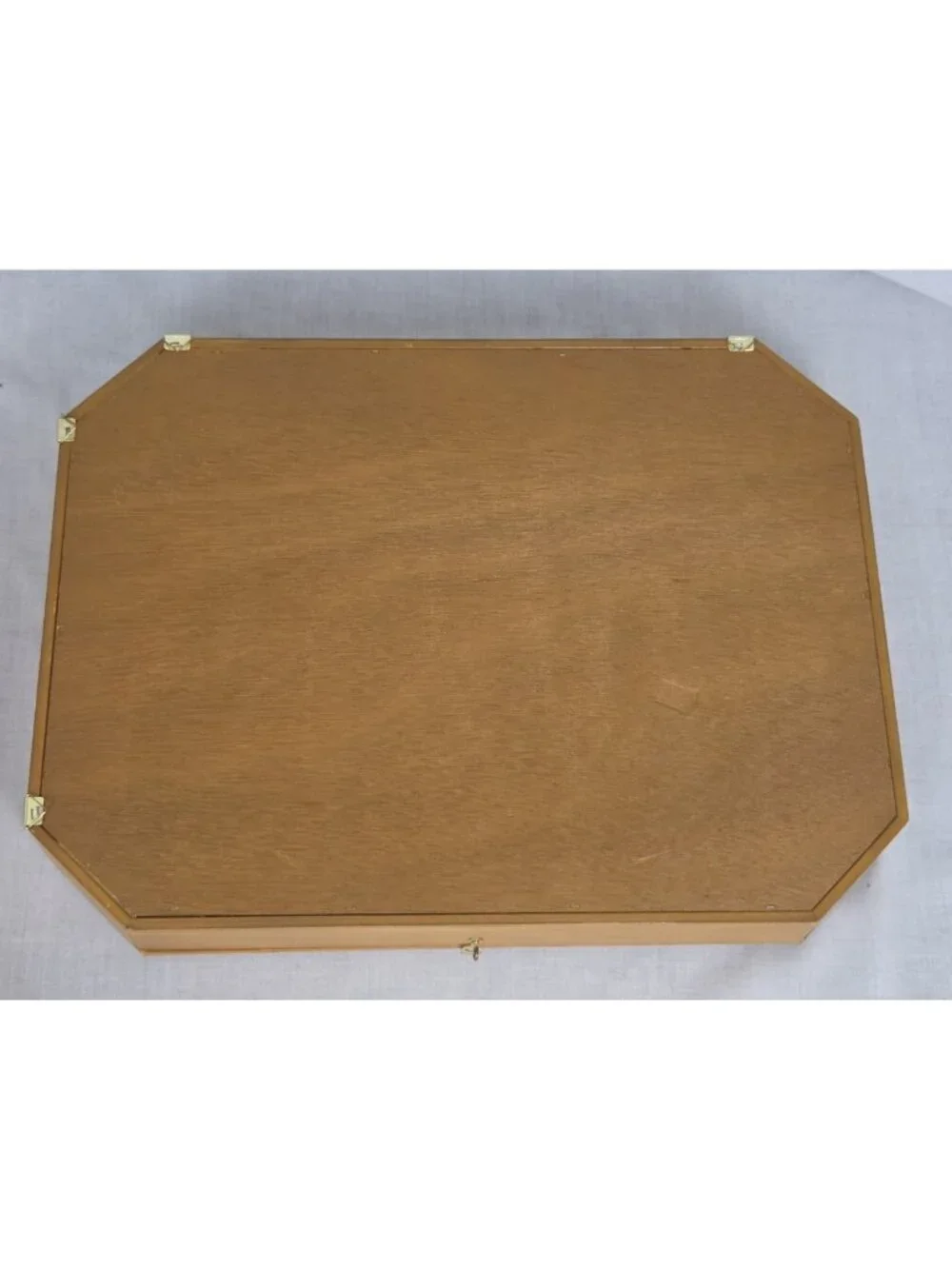 Vintage Wood Glass Door Trinket Curio Shelf Display NEW Cottagecore Grandma